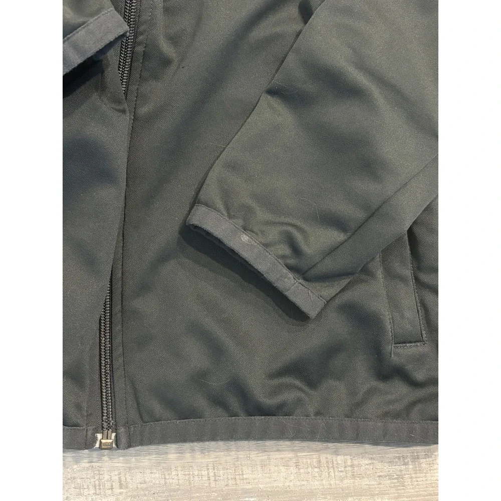 Nike Mens Track Jacket Full Zip Gray Black Mesh Panel Sportswear Large
